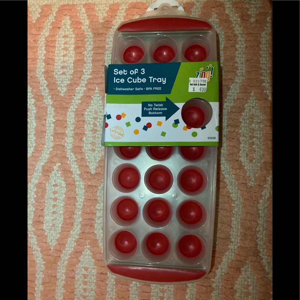 Set of 3 Ice Cube Tray
